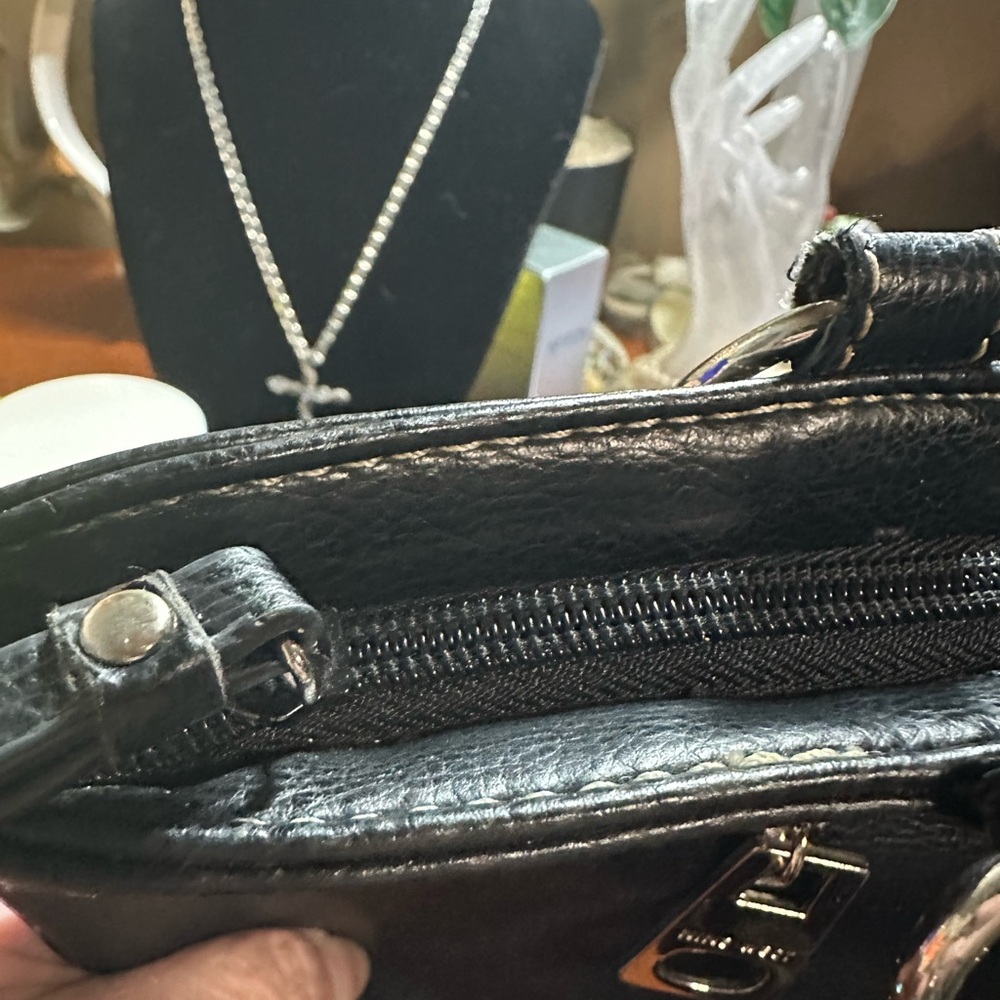 Nine West Black Leather Shoulder Bag - Picture 5 of 6